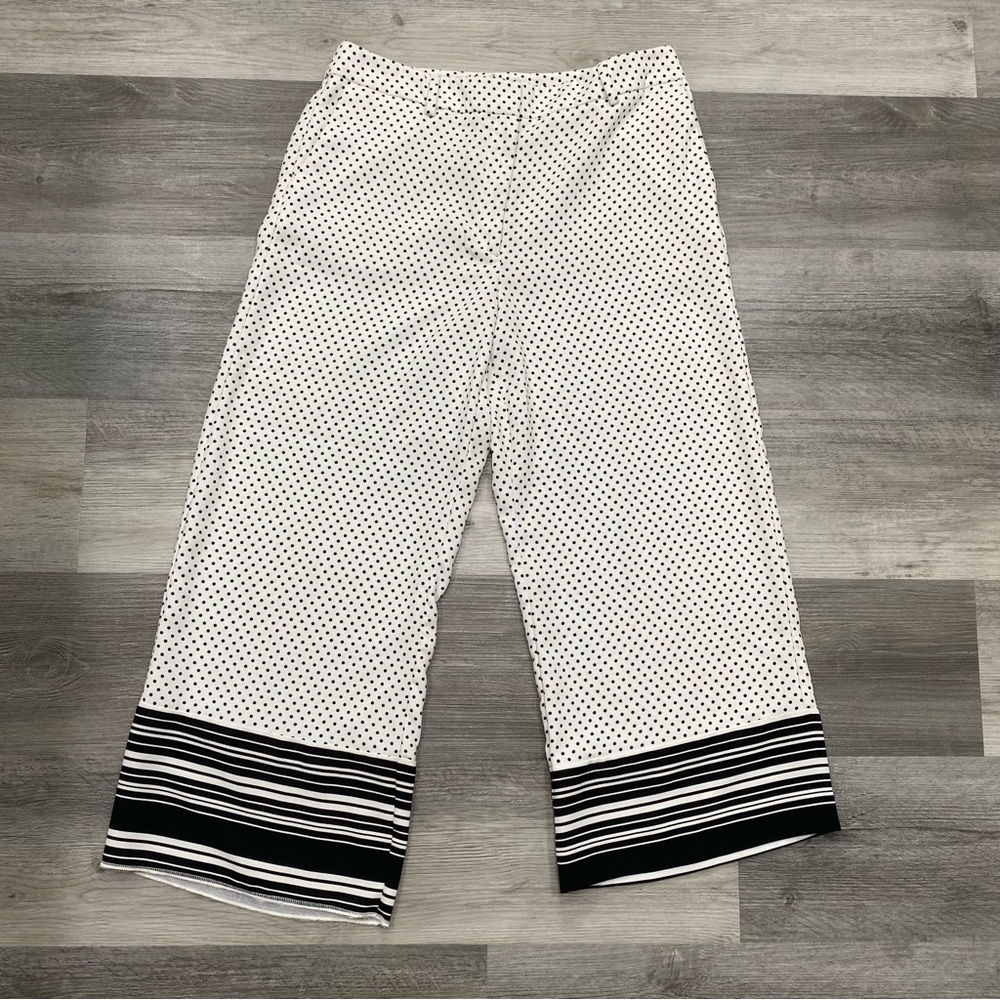 202 Ann Taylor striped wide leg trouser pants